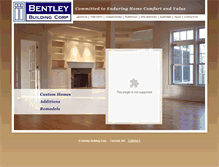 Tablet Screenshot of bentleybuildingcorp.com